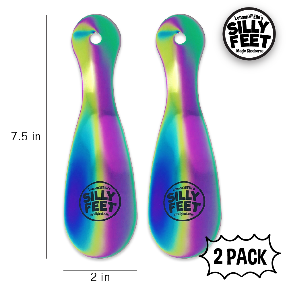 Rainbow Shoe Horns Set