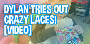 Dylan Tries Out My Silly Feet Crazy Laces! Review and How to Use Lennon and Elle's No-tie Shoelaces [VIDEO]